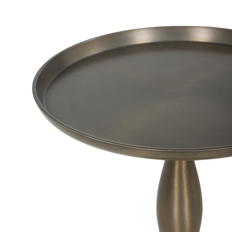 Carden End Table-Dark Aluminum, Dark Aluminum