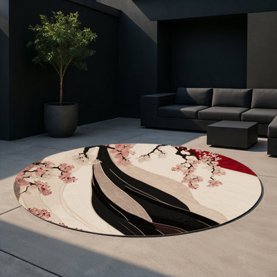 Dawn Bloom Indoor And Outdoor Area Rug
