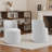 Upholstered Modern Beige Polyester Blend Side Dining Chair  (Set of 2)-42533478