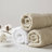 Luxury 12-piece Beige Bath Towels Set, 100% Cotton, Quick-dry & Plush For Home Spa