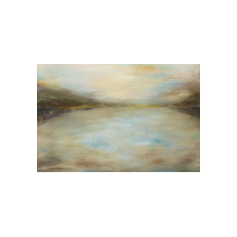 Twilight Creek Painting by Beverly Fuller, Glass Coat, 40" H x 60" W x 1.5'' D