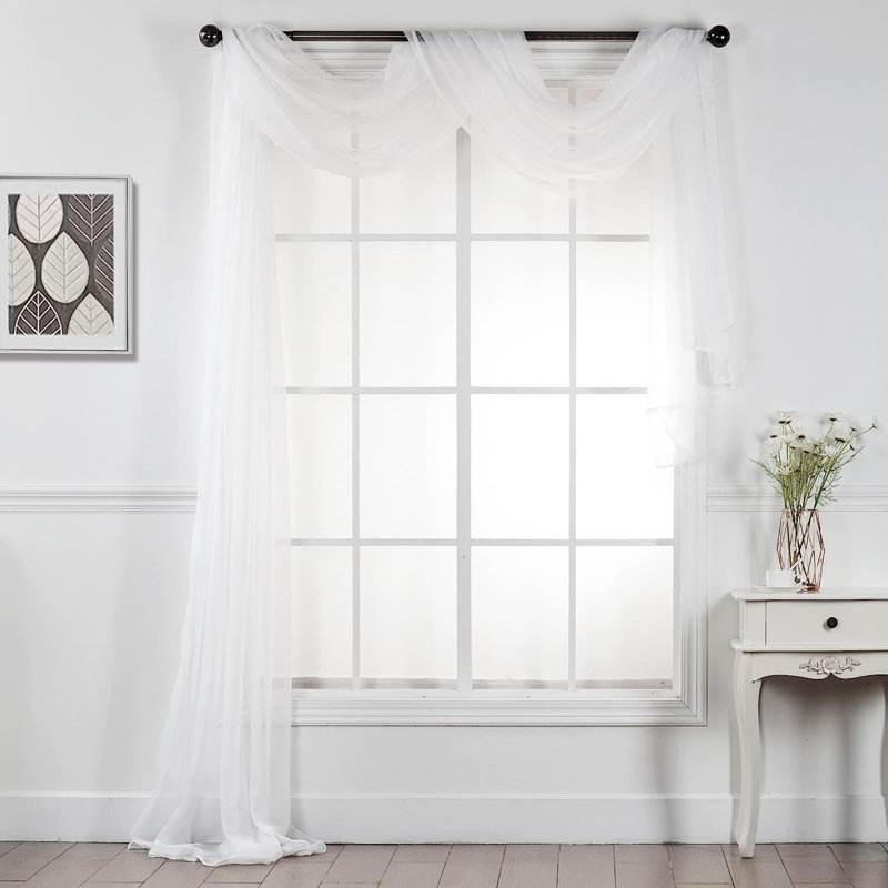 Marrius Sheer Window Scarf Single Panel