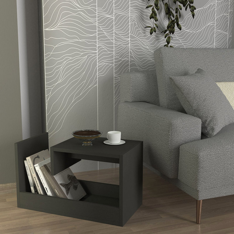 Lauchlan Tray Top End Table, Anthracite
