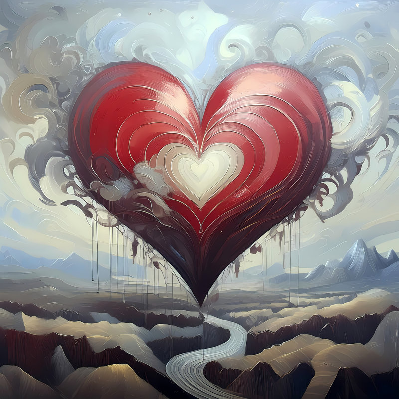 The Heartland I, 24" H x 24" W