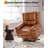Power Lift Recliner Chair - Heat and Massage, PU Leather Electric Lift Recliner for Elderly & Mobility Impaired，Reclining Sofa with Side Pocket for Living Room