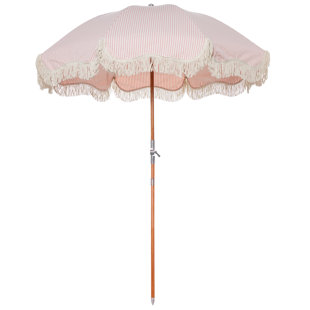 72'' Striped Outdoor Beach Umbrella