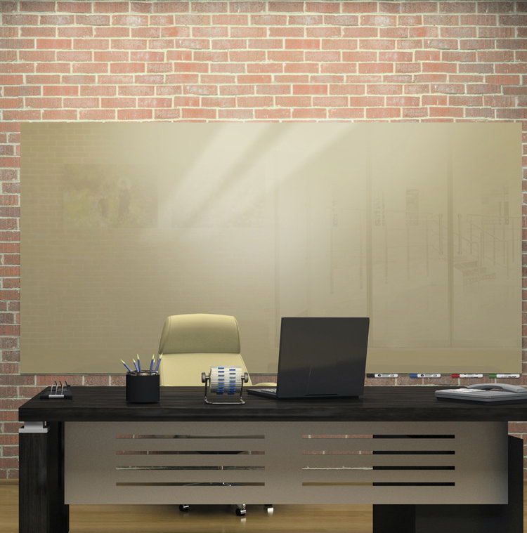 Tableau blanc mural Aria, H 48 po x l 60 po x L 60 po, Beige, Non