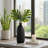 Decorative Textured Ceramic Table Vase for Home Decor Accent - Plaid Pattern Flower Vase for Shelf and Living Room Decor-89110065-89110067
