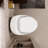 1.28 Single Flush Toilet In Glossy White Ceramic - Egg Shape, Flame-Retardant, Bathroom Modern With Shape White, Flush, Water-Conserving Flushing