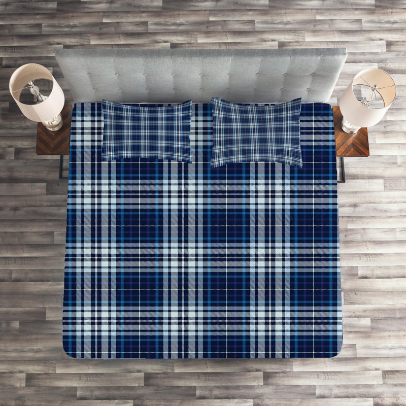 Farmhouse / Country Polyester Plaid Coverlet