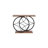 39.4" Entryway Table, Industrial Console Table For Entryway With Anti-tilt Design, Narrow Wood Accent Sofa Table Behind Couch With Double Circle Base For Hallway, Living Room, Foyer-951924605