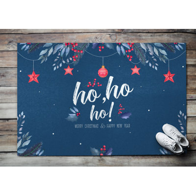Santa Non-Slip Outdoor Door Mat
