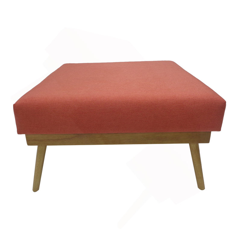 Rectangle Upholstered Fabric Ottoman