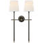Thomas O'Brien Bryant Large Double Tail Sconce-89092948-89092950