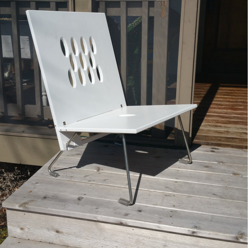 Outdoor Lounge Chair, White