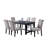 Leviton Urban Style Wood Dark Wash Turned-Leg Dining Set-763532099-764005488