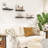 Floating Wall Shelves Set Of 2 With Invisible Brackets, 15.7 Inch Modern Hanging Shelves For Home Decor, Space-Saving Storage Solution For Bathroom, Bedroom, Kitchen, Living Room And Office