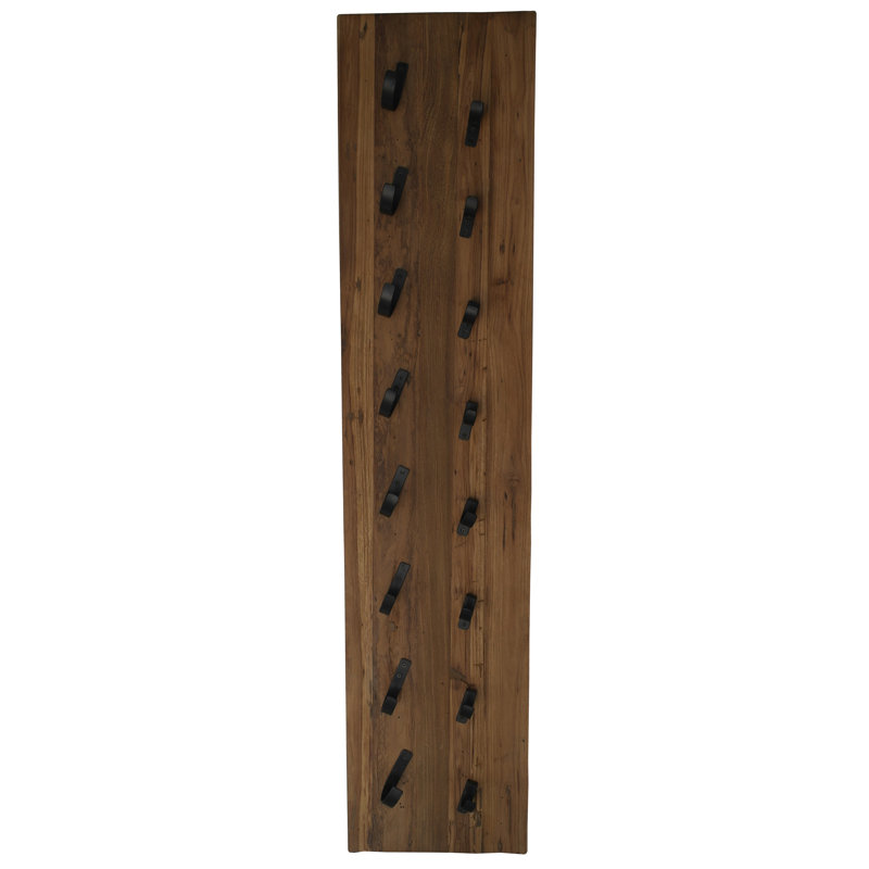 Marjo 8 Bottle Solid Wood Wall Mounted Wine Bottle Rack in