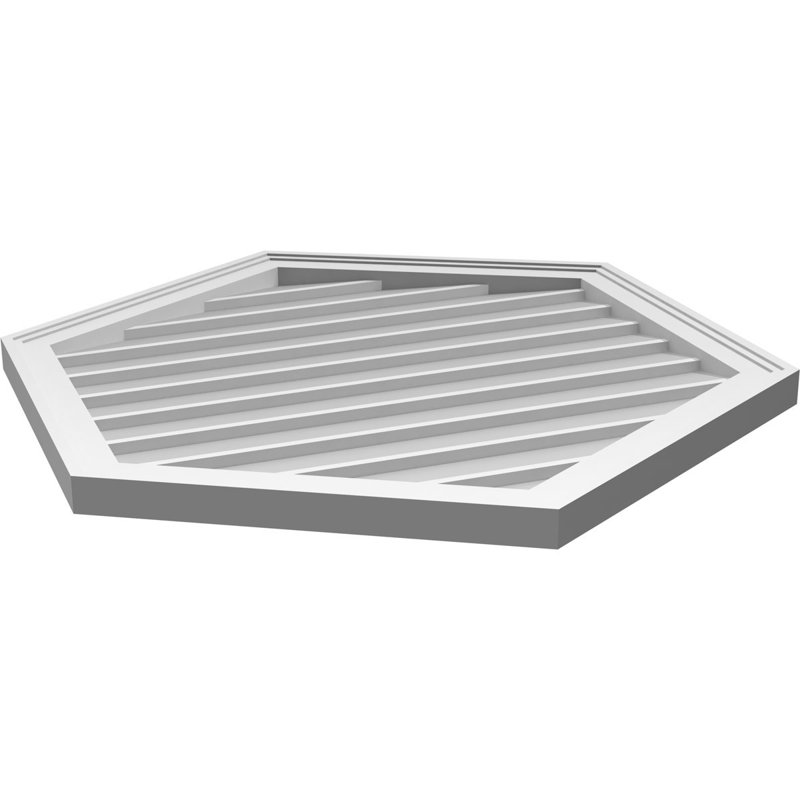 Ventilé vertical à pignon vertical 7/12 po, H 1,5 po x l 30 po x L 34 po