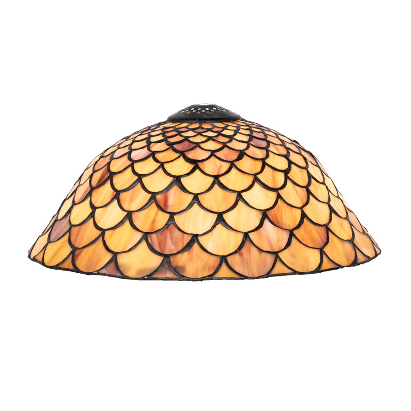 12" Wide Tiffany Fishscale Shade