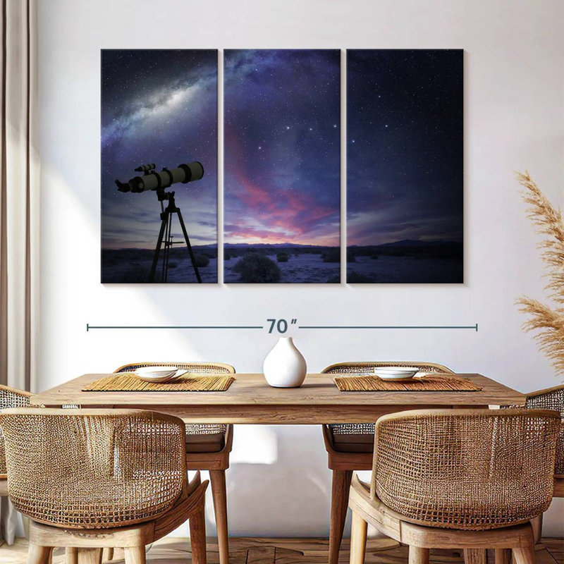 Oberle Observing The Milky Way And Stars, 42" H x 65" W