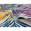 Athena Modern Living Room Area Rug – Cut Pile Weaving - Jute Backing- Botanical Leaf Design Low Pile Rug, Multi Coloured,-1200830606