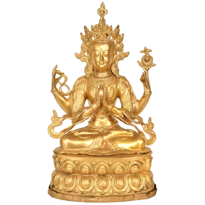 Avalokiteshvara tibétain bouddhiste à quatre bras