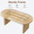 Oval Dining Table for 6-8 People, Long Large Kitchen Table with Thick Sturdy Wooden Base, Farmhouse Dining Room Table for for Kitchen, Living Room, Office