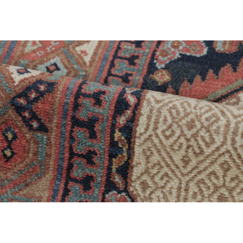 Antique  Sarab Extra-Long Runner With Geometric Medallions - Rug & Kilim