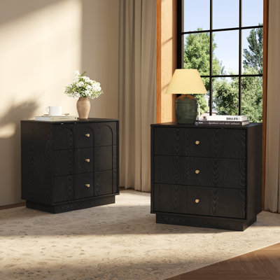 3 - Drawer Nightstand Set Of 2