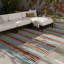Tapis intérieur / extérieur bleu / orange Sarmiento-807581484