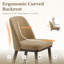 Chaise rembourrée en bois massif avec tissu doux-146253733