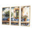 «Blue and Green Kitchen Greek Kitchen», ensemble d'art mural-107195239-107195249