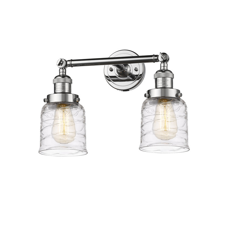 Éclairage pour salle de bain 2 lumières à intensité variable ClipperCove, Ampoule incandescente rétro de 60 watts