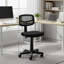 Chaise de bureau en filet noir pour adolescents et adultes
