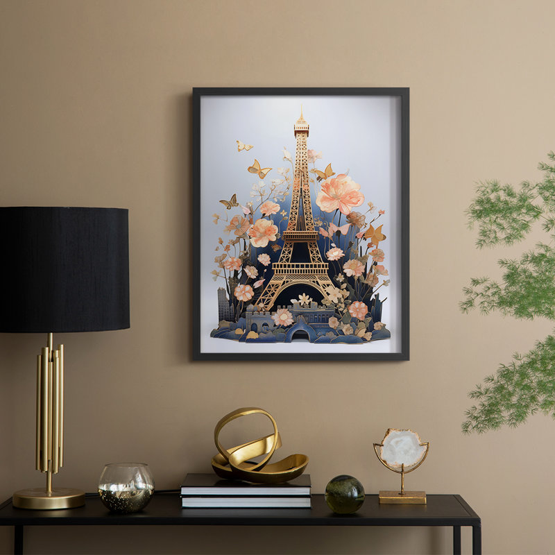Paysages de la série Cccix - reproduction encadrée de qualité supérieure - prête à être accrochée - aucun clou requis