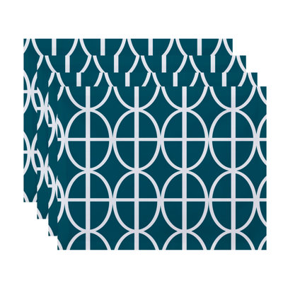 Noxon Polyester Geometric Rectangle Placemat