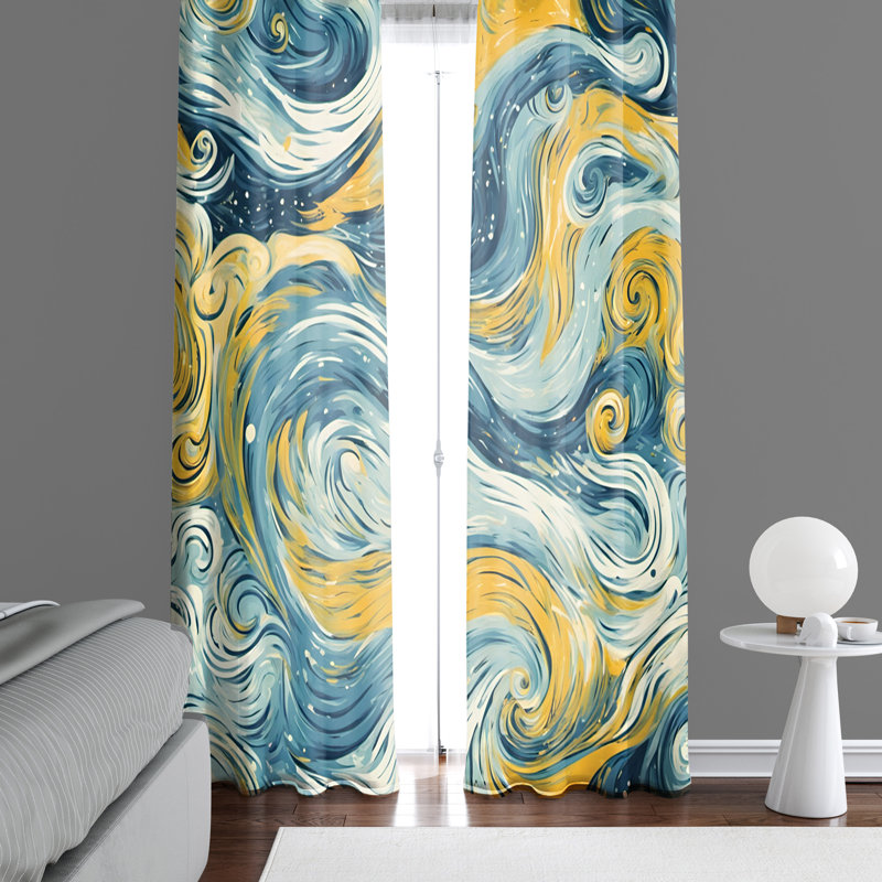 Paire de rideaux semi-transparents Chaunce, L 20 po x L 82 po
