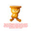 Ornement de table d'appoint Garfield