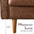 Aisha 70" Faux Leather Square Arm Loveseat-91527608