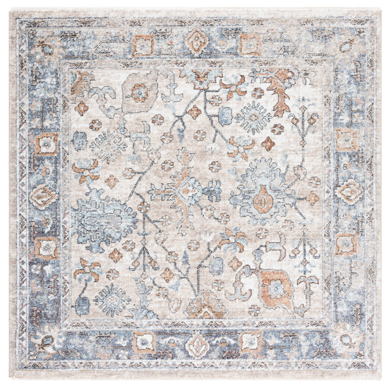 Tapis oriental performance Jacomine, Carré 5 pi 3 po