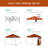 10X10ft Easy Setup Pop Up Canopy, Portable Tent W/ Side Wall, 1-Button Push, Case-99693120