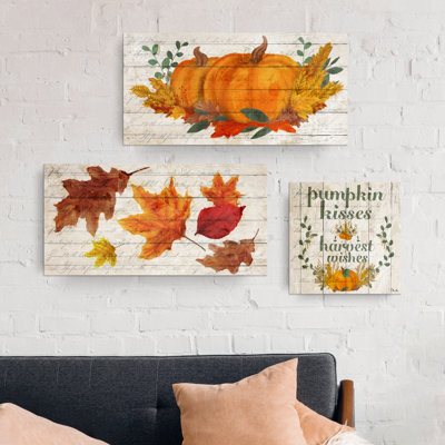 " Pumpkin Kisses And Harvest Wishes " by Olivia Rose 3 - Pieces
