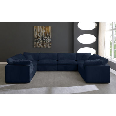 Canapé modulaire réversible en velours Cozy