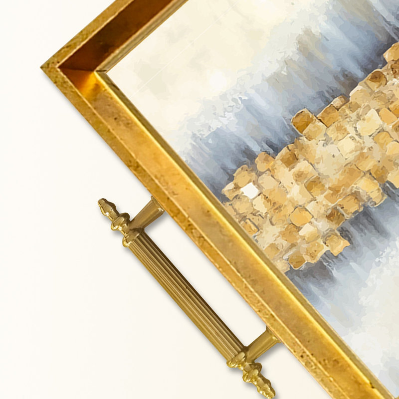 Élégant plateau en verre de 19,7 po x 11,4 po x 1,4 po | Fabrication 100% verre durable | Facile à nettoyer avec un chiffon humide | Idéal pour le service, la présentation décorative et l'organisation | Ajout élégant à la décoration intérieure