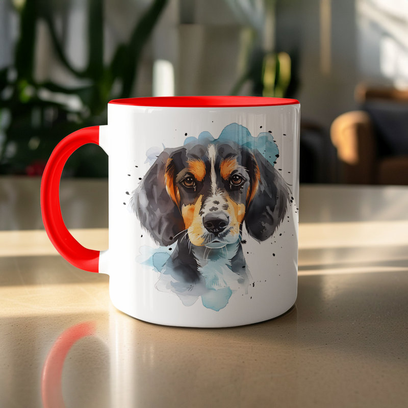 Ceramic Coffee Mug, 2, Red