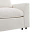 Ensemble de canapé modulaire 3 pièces U-Style, chenille, 2 places + fauteuil + repose-pieds-811359887