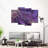 Dynamic Abstract Purple Abstract On Canvas 4 Pieces Set-92763818