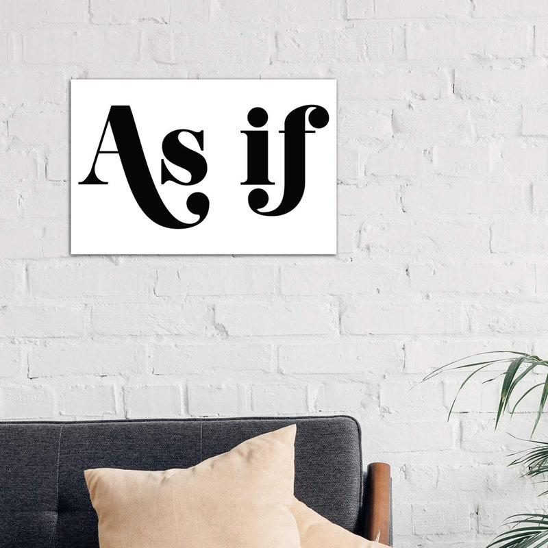 As If - Wrapped Canvas Print, 66.04 cm H x 45.72 cm W x 3.175 cm D