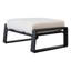 2 repose-pieds beige et brun - pour un usage quotidien: repose-pieds en aluminium